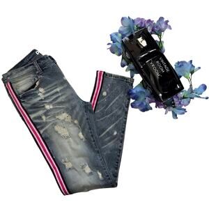 Preme NWOT Distressed Medium Wash Skinny Jeans Men 32